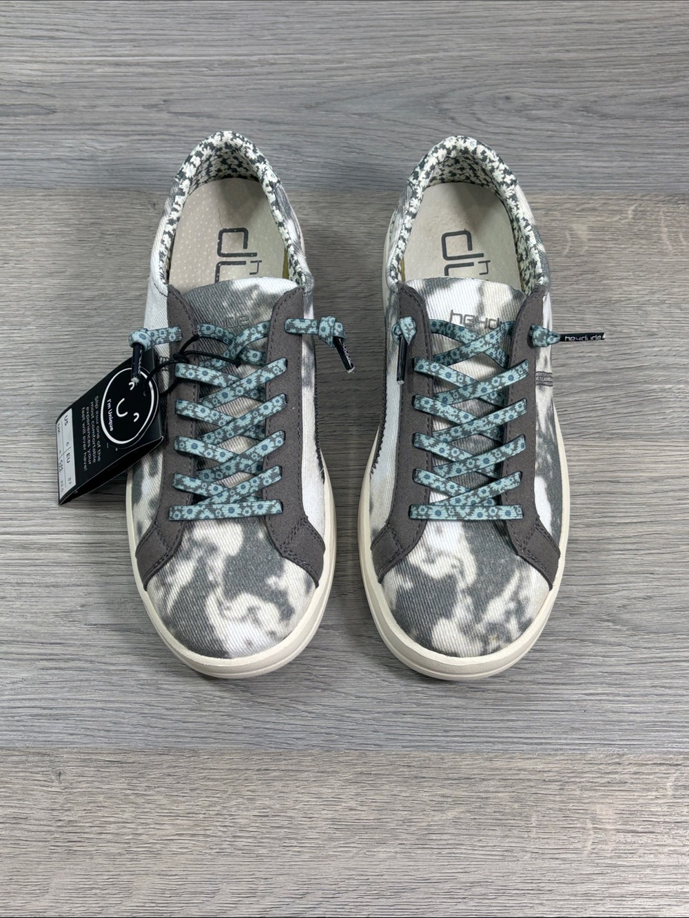 Hey Dude Karina Stormy Tie Dye Sneakers Shoes - size 6 NEW